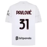 Camiseta AC Milan Pavlovic 31 Hombre Segunda 26/27