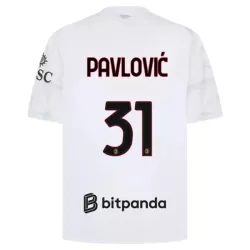 Camiseta AC Milan Pavlovic 31 Hombre Segunda 26/27 Camiseta AC Milan Pavlovic 31 Hombre Segunda 26/27