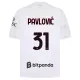 Camiseta AC Milan Pavlovic 31 Hombre Segunda 26/27 Camiseta AC Milan Pavlovic 31 Hombre Segunda 26/27