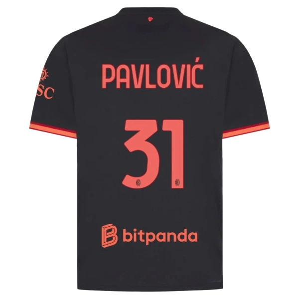 Camiseta AC Milan Pavlovic 31 Hombre Tercera 26/27 Camiseta AC Milan Pavlovic 31 Hombre Tercera 26/27