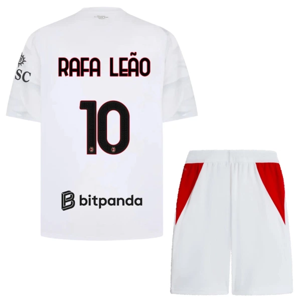 Conjunto AC Milan Rafael Leao 10 Niño Segunda 26/27 Conjunto AC Milan Rafael Leao 10 Niño Segunda 26/27