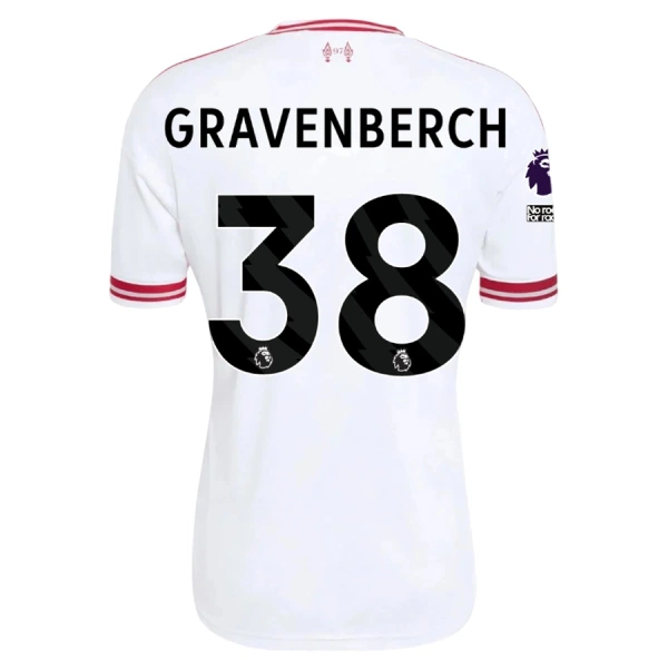 Camiseta Liverpool Gravenberch 38 Hombre Segunda 26/27 Camiseta Liverpool Gravenberch 38 Hombre Segunda 26/27