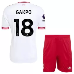 Conjunto Liverpool Gakpo 18 Niño Segunda 26/27 Conjunto Liverpool Gakpo 18 Niño Segunda 26/27