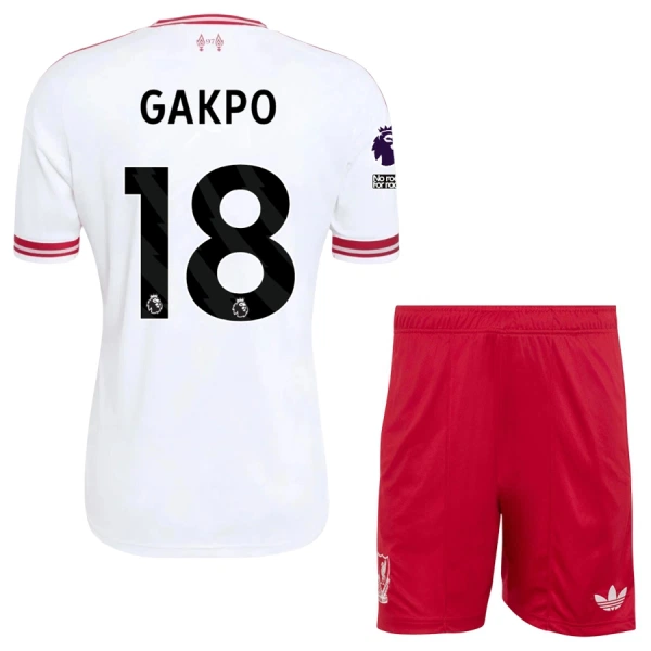Conjunto Liverpool Gakpo 18 Niño Segunda 26/27 Conjunto Liverpool Gakpo 18 Niño Segunda 26/27