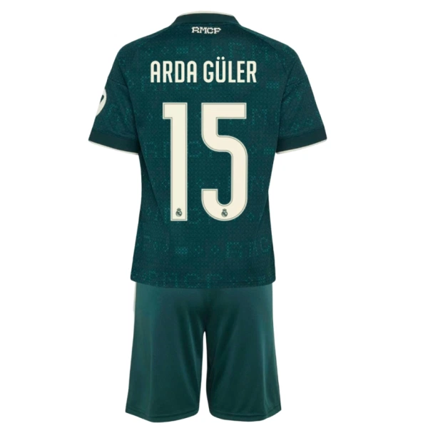 Conjunto Real Madrid Arda Guler 15 Niño Segunda 26/27 Conjunto Real Madrid Arda Guler 15 Niño Segunda 26/27