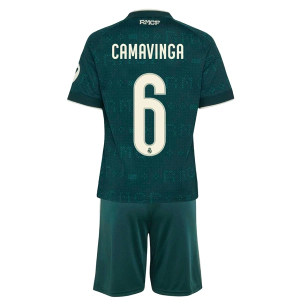 Conjunto Real Madrid Camavinga 6 Niño Segunda 26/27 Conjunto Real Madrid Camavinga 6 Niño Segunda 26/27
