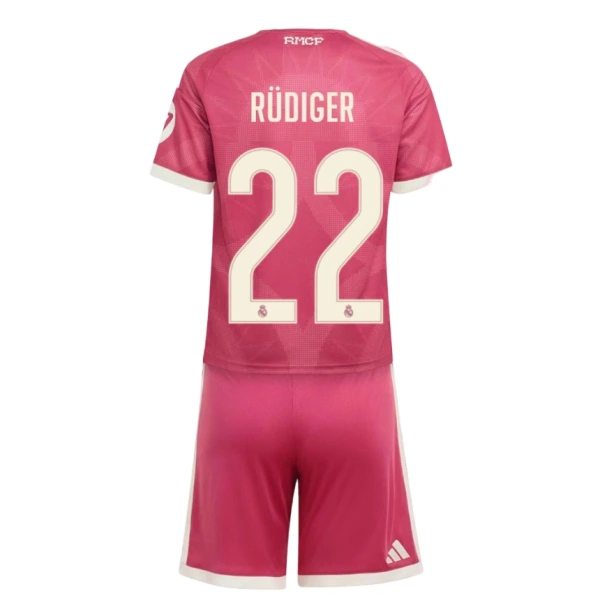 Conjunto Real Madrid Rudiger 22 Niño Tercera 26/27 Conjunto Real Madrid Rudiger 22 Niño Tercera 26/27