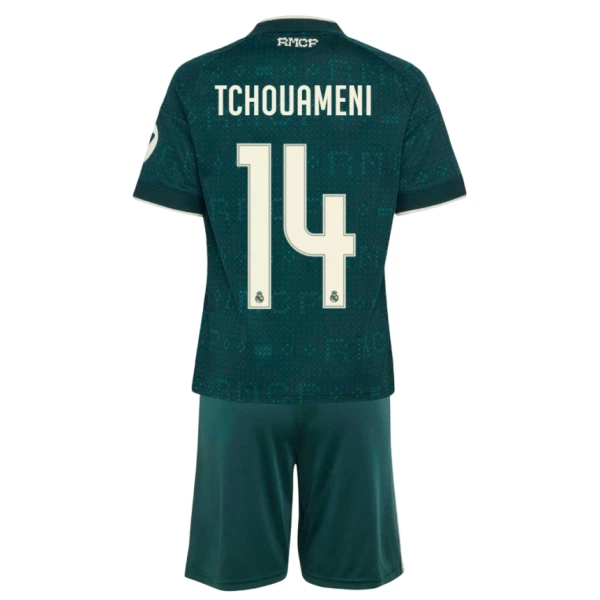 Conjunto Real Madrid Tchouameni 14 Niño Segunda 26/27 Conjunto Real Madrid Tchouameni 14 Niño Segunda 26/27