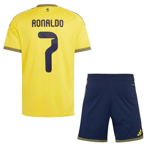 Conjunto Al Nassr Ronaldo 7 Niño Primera 26/27 Conjunto Al Nassr Ronaldo 7 Niño Primera 26/27