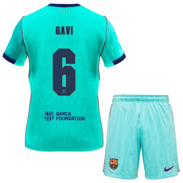 Conjunto FC Barcelona Gavi 6 Niño Tercera 26/27