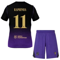 Conjunto FC Barcelona Raphinha 11 Niño Segunda 26/27 Conjunto FC Barcelona Raphinha 11 Niño Segunda 26/27