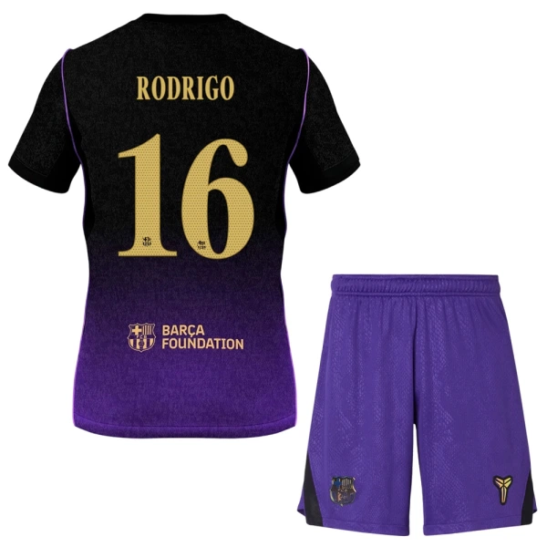 Conjunto FC Barcelona Rodrigo 16 Niño Segunda 26/27 Conjunto FC Barcelona Rodrigo 16 Niño Segunda 26/27