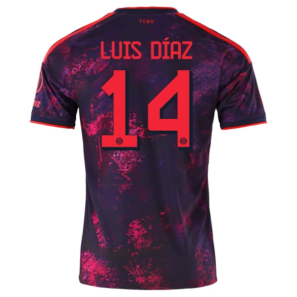 Camiseta FC Bayern de Múnich Luis Díaz 14 Hombre Tercera 26/27 Camiseta FC Bayern de Múnich Luis Díaz 14 Hombre Tercera 26/27
