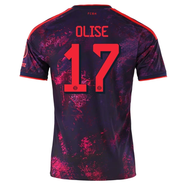 Camiseta FC Bayern de Múnich Olise 17 Hombre Tercera 26/27 Camiseta FC Bayern de Múnich Olise 17 Hombre Tercera 26/27