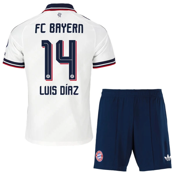 Conjunto FC Bayern de Múnich Luis Díaz 14 Niño Segunda 26/27 Conjunto FC Bayern de Múnich Luis Díaz 14 Niño Segunda 26/27