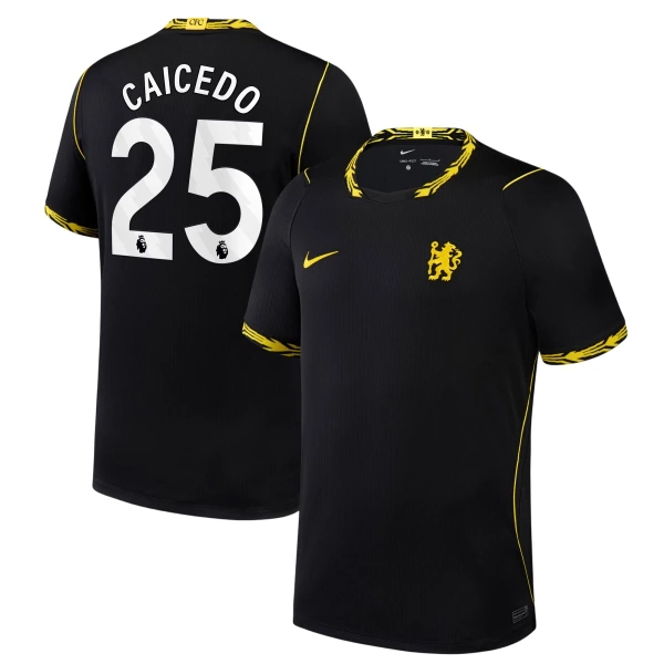 Camiseta Chelsea Caicedo 25 Hombre Segunda 26/27 Camiseta Chelsea Caicedo 25 Hombre Segunda 26/27