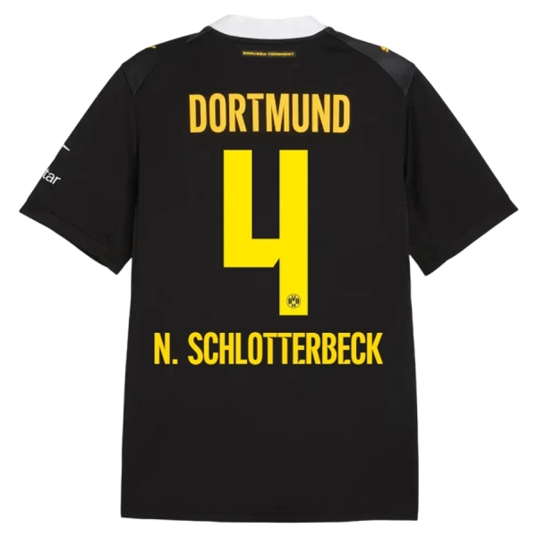 Camiseta Borussia Dortmund N. Schlotterbeck 4 Hombre Segunda 26/27 Camiseta Borussia Dortmund N. Schlotterbeck 4 Hombre Segunda 26/27