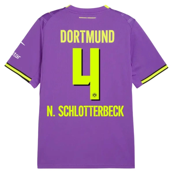 Camiseta Borussia Dortmund N. Schlotterbeck 4 Hombre Tercera 26/27