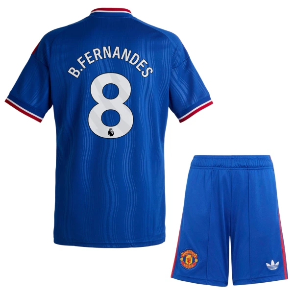 Conjunto Manchester United Bruno Fernandes 8 Niño Segunda 26/27 Conjunto Manchester United Bruno Fernandes 8 Niño Segunda 26/27