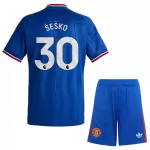 Conjunto Manchester United Sesko 30 Niño Segunda 26/27