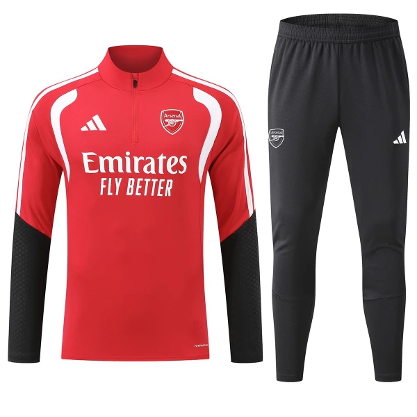 Arsenal Sudadera De Entrenamiento Hombre Cremallera Cuarto 26/27 Roja