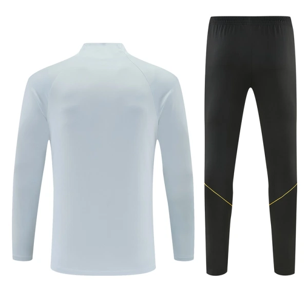Barcelona Sudadera De Entrenamiento Hombre Cremallera Cuarto 26/27 Blanca