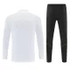 Barcelona Sudadera De Entrenamiento Hombre Cremallera Cuarto 26/27 Blanca