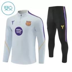 Barcelona Sudadera De Entrenamiento Niño Cremallera Cuarto 26/27 Blanca
