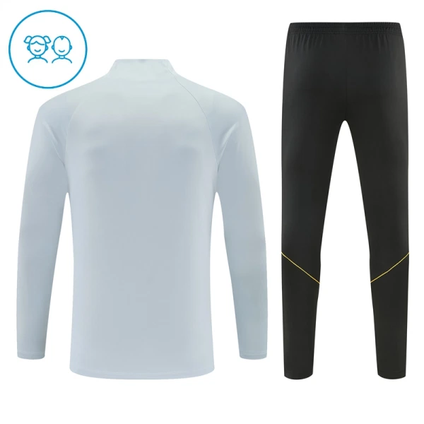 Barcelona Sudadera De Entrenamiento Niño Cremallera Cuarto 26/27 Blanca