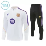Barcelona Sudadera De Entrenamiento Niño Cremallera Cuarto 26/27 Blanca