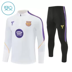 Barcelona Sudadera De Entrenamiento Niño Cremallera Cuarto 26/27 Blanca Barcelona Sudadera De Entrenamiento Niño Cremallera Cuarto 26/27 Blanca