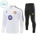 Barcelona Sudadera De Entrenamiento Niño Cremallera Cuarto 26/27 Blanca