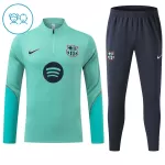 Barcelona Sudadera De Entrenamiento Niño Cremallera Cuarto 26/27 Verde