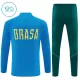 Brasil Sudadera De Entrenamiento Niño Cremallera Cuarto 26/27 Azul