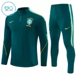 Brasil Sudadera De Entrenamiento Niño Cremallera Cuarto 26/27 Verde