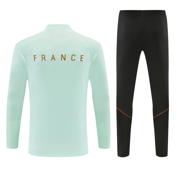 Francia Sudadera De Entrenamiento Hombre Cremallera Cuarto 26/27 Blanca