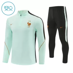 Francia Sudadera De Entrenamiento Niño Cremallera Cuarto 26/27 Blanca