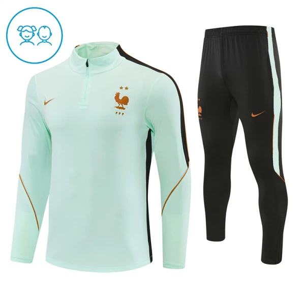 Francia Sudadera De Entrenamiento Niño Cremallera Cuarto 26/27 Blanca Francia Sudadera De Entrenamiento Niño Cremallera Cuarto 26/27 Blanca