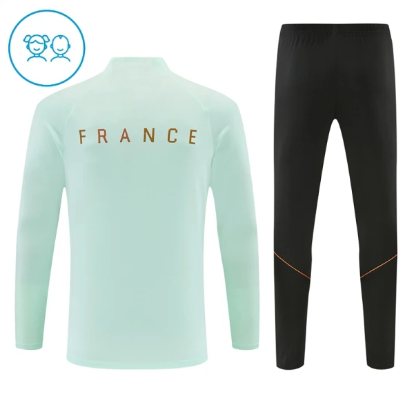 Francia Sudadera De Entrenamiento Niño Cremallera Cuarto 26/27 Blanca
