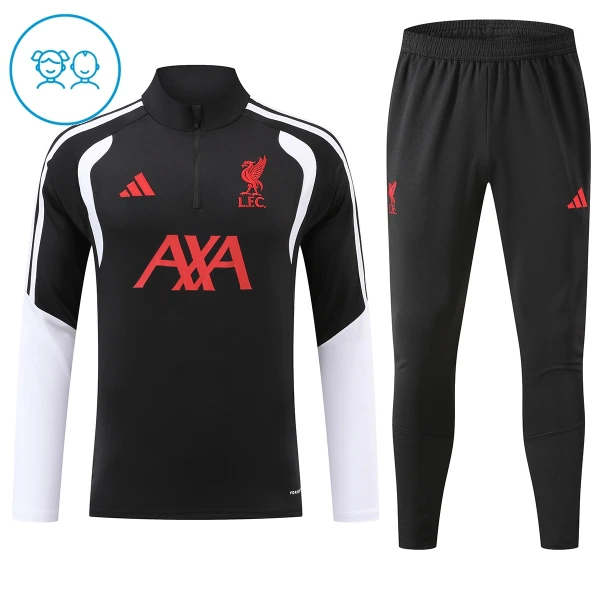 Liverpool Sudadera De Entrenamiento Niño Cremallera Cuarto 26/27 Negra
