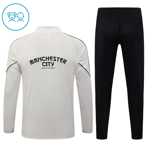 Manchester City Sudadera De Entrenamiento Niño Cremallera Cuarto 26/27 Gris