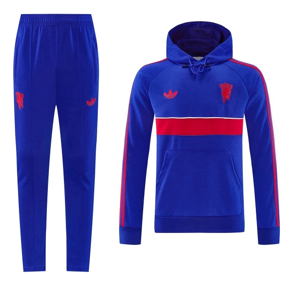 Manchester United Hoodie Sudadera De Entrenamiento Hombre 26/27 Azul Manchester United Hoodie Sudadera De Entrenamiento Hombre 26/27 Azul
