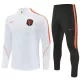 Países Bajos Sudadera De Entrenamiento Hombre Cremallera Cuarto 26/27 Blanca