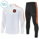 Países Bajos Sudadera De Entrenamiento Niño Cremallera Cuarto 26/27 Blanca