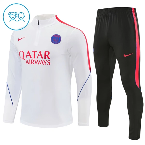 Paris Saint-Germain Sudadera De Entrenamiento Niño Cremallera Cuarto 26/27 Blanca