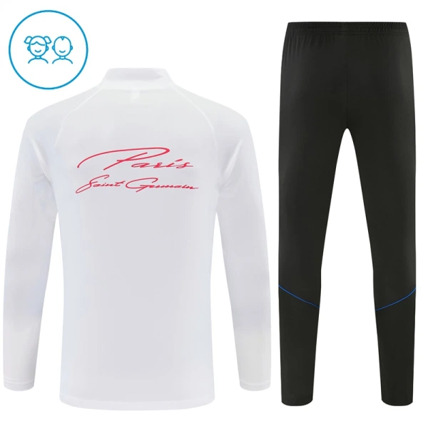 Paris Saint-Germain Sudadera De Entrenamiento Niño Cremallera Cuarto 26/27 Blanca