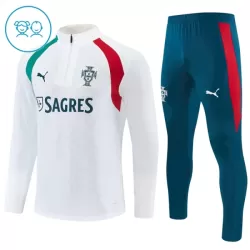 Portugal Sudadera De Entrenamiento Niño Cremallera Cuarto 26/27 Blanca Portugal Sudadera De Entrenamiento Niño Cremallera Cuarto 26/27 Blanca