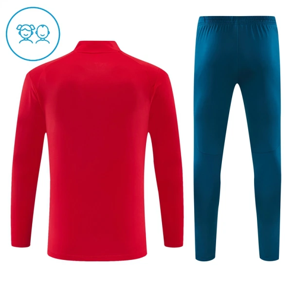 Portugal Sudadera De Entrenamiento Niño Cremallera Cuarto 26/27 Roja