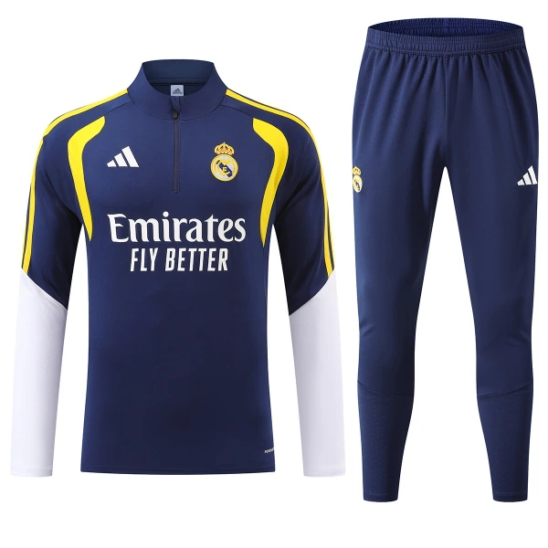 Real Madrid Sudadera De Entrenamiento Hombre Cremallera Cuarto 26/27 Azul