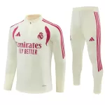 Real Madrid Sudadera De Entrenamiento Hombre Cremallera Cuarto 26/27 Blanca